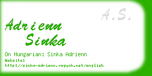 adrienn sinka business card